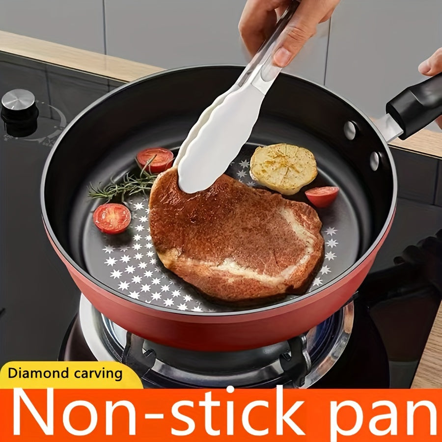 [Fan Favorite] 24cm Non-Stick Cast Iron Skillet with Flat Bottom - Ideal for Gas and Induction Cooktops, Perfect for Cooking Eggs, Steak, and Pancakes - Safe for Dishwasher Use, Ultimate Egg Frying Pan