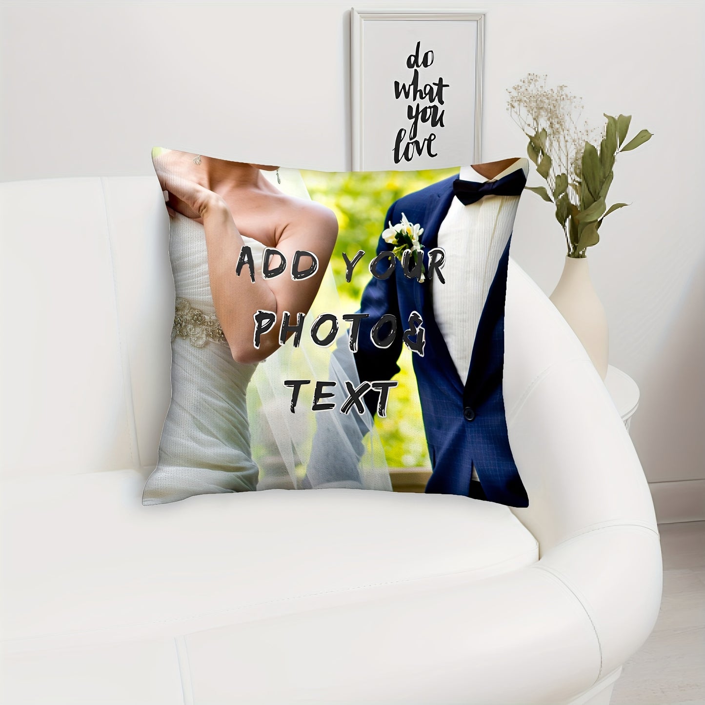 1 piece of customized pillow cover for home decoration, featuring patterns for Valentine's Day, Christmas, Thanksgiving, and New Year. Makes a perfect family gift or wedding anniversary gift. This single-sided printed cover does not come with a pillow