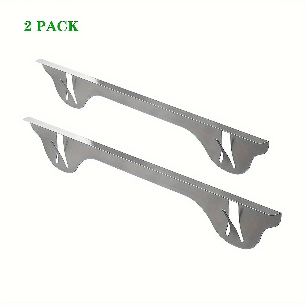 1 or 2 pieces of Stainless Steel Stove Gap Covers, Oven Side Gap Fillers | Stove Decoration Set, Shield Between Stove Top And Counter, Ideal Present for Christmas And New Year