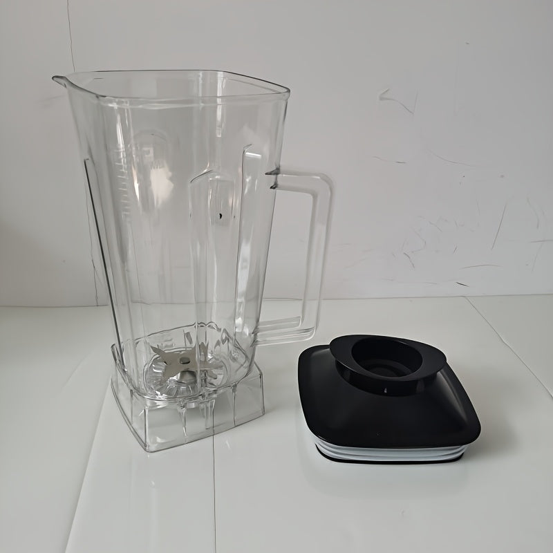 - "High-Quality 2L Blender Pitcher with Handle, Made from Food-Grade Plastic, Ideal for Making Smoothies, Soups, and Purees. Comes with Spiral Blade and Foam Lid, Compatible with High-Speed Blender Base