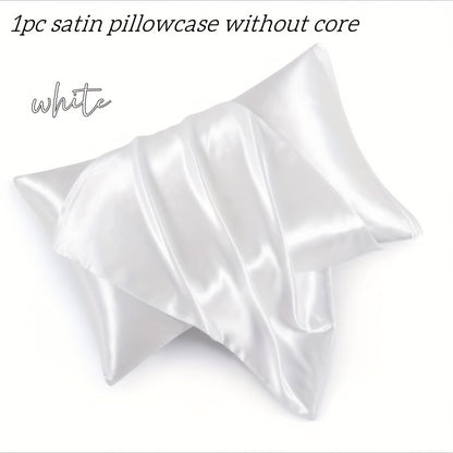 1 piece of an ultra-soft silky blend satin pillowcase made of polyester, with a fabric weight of 80-85g and machine washable.