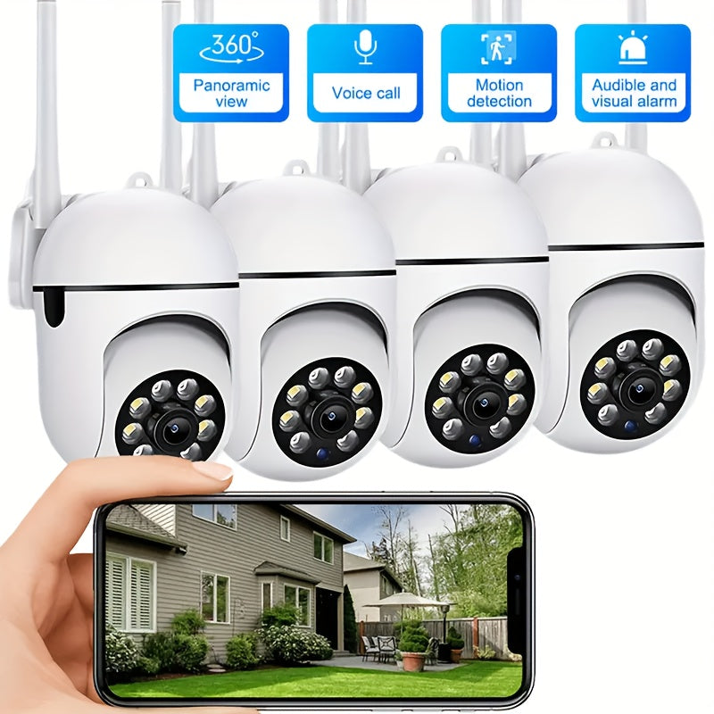 YIIYRY Smart Home Security Camera имеет 2-стороннюю аудиосвязь, панорамирование/наклон/зум, ночное видение и подключение по WiFi. Питание от USB, обеспечивает четкий мониторинг в помещении (карта памяти не входит в комплект).