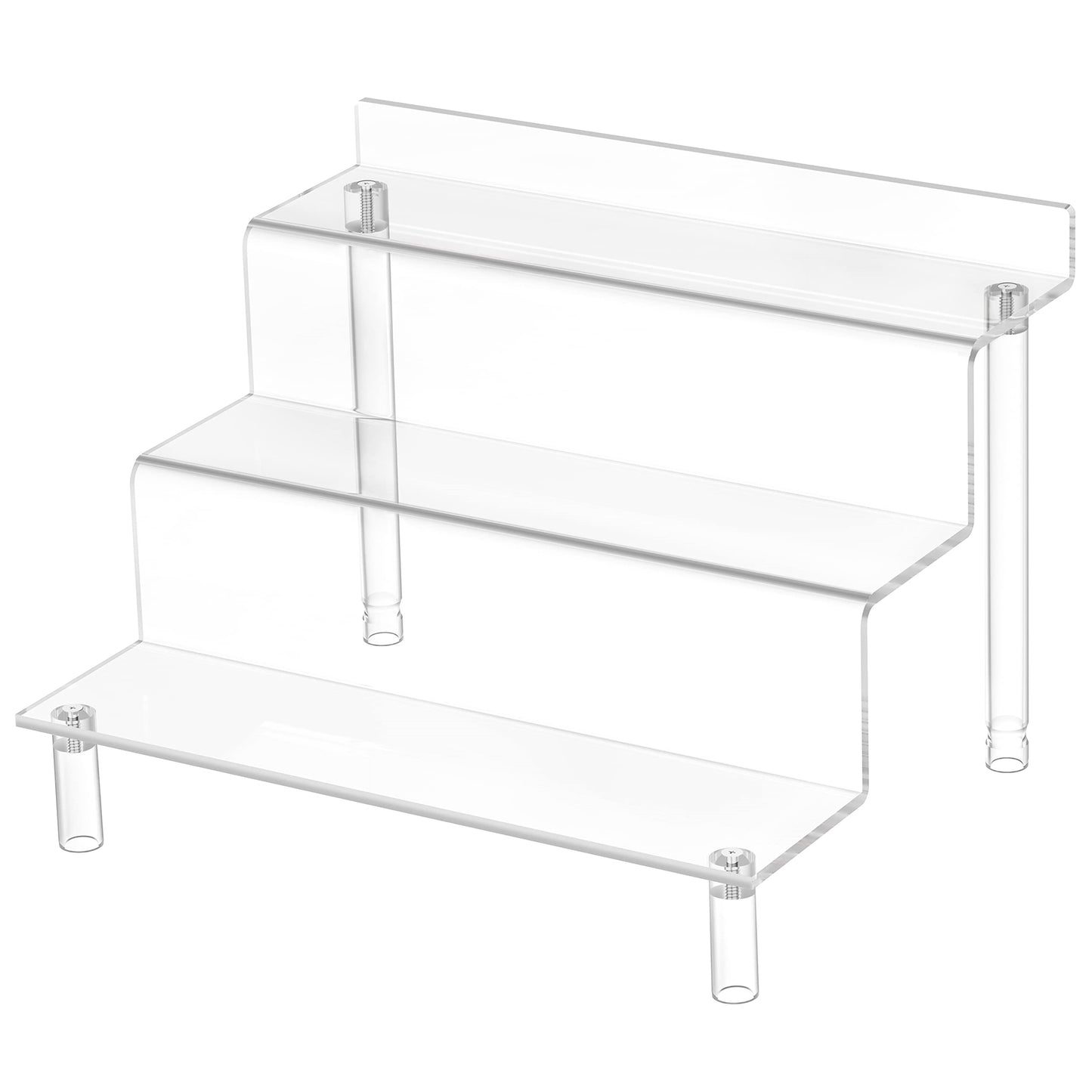 1 piece of Acrylic Transparent Storage Rack featuring a 4-Tier design ideal for organizing perfumes, cupcakes, toys, makeup tools, spice jars, and other home kitchen accessories.