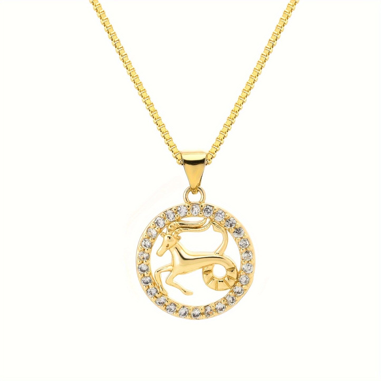 1 piece of 12 Constellations pendant, made of 18K gold-plated material. Featuring the twelve zodiac shapes in golden jewelry, this fashionable pendant necklace is perfect for men. An excellent choice for gifts, especially for Father's Day.