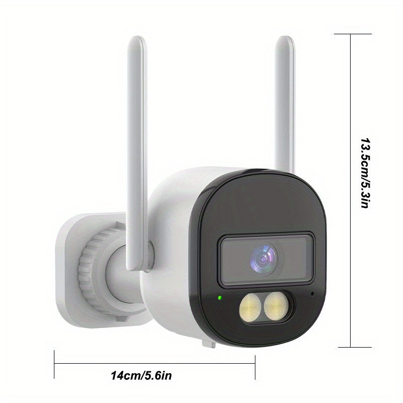 Simsiz tashqi WiFi kuzatuvi uchun jihozlangan, 1080P yuqori aniqlikdagi tungi ko'rish, harakatni aniqlash, ikki tomonlama aloqa imkoniyatlariga ega 1080 ta ko'p tomonlama xavfsizlik kameralarining 1 to'plami. Brend: QKH