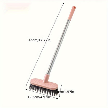 - Description: This bathroom floor brush features a durable long handle and hard bristles, making it ideal for cleaning toilets and floors. The no dead angle design ensures thorough cleaning of both toilet and ceramic tiles. Perfect for manual tile