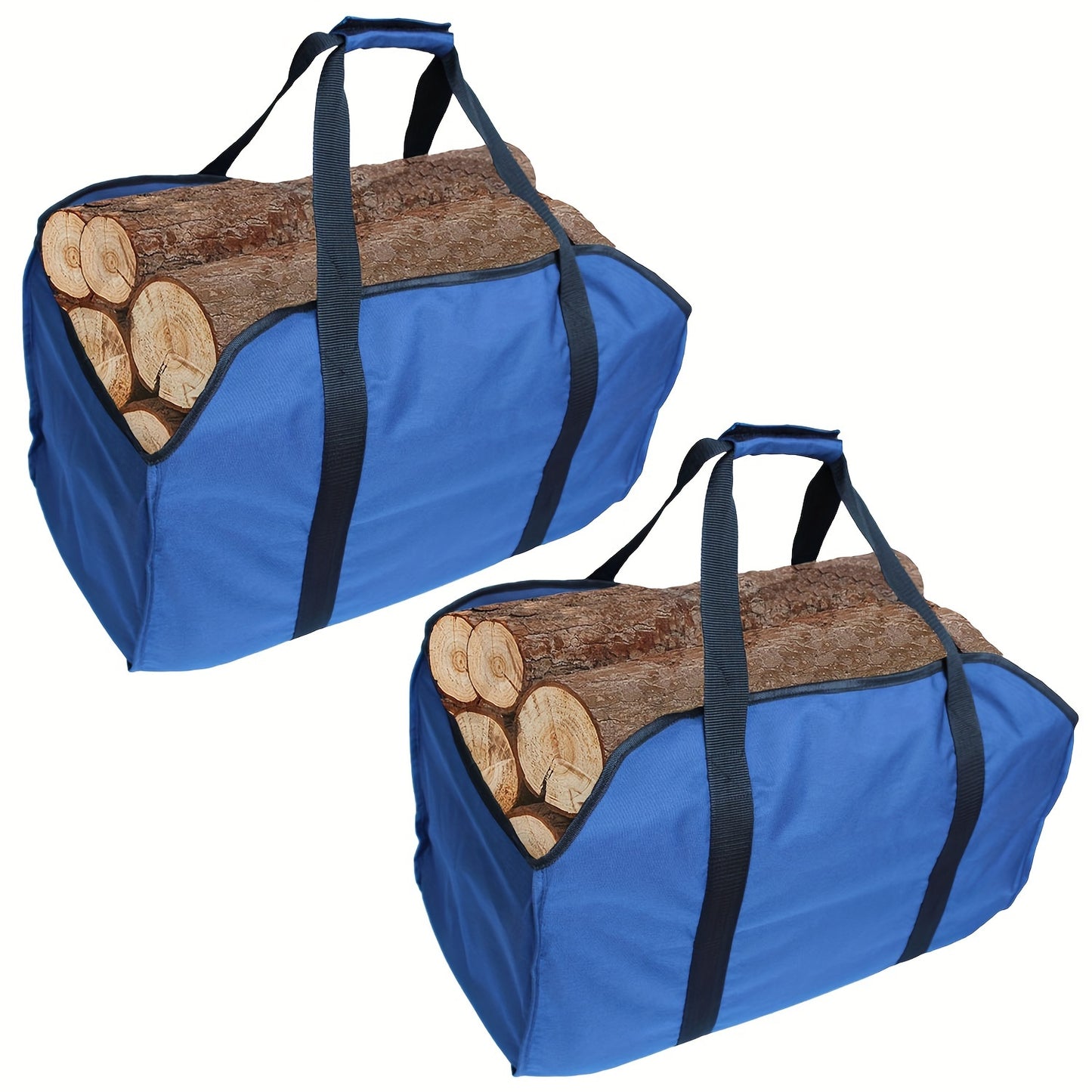 - Firewood Moving Tote Bag Set of 2, made from Canvas Material
- Features Extra Large and Durable design
- Ideal for use with Fireplace, Wood Stove, Firewood, Log, Camping, Landscaping